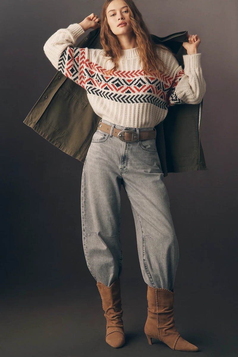 MOTHER The Pony Keg High-Rise Barrel Jeans