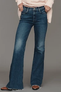 MOTHER The Doozy Sneak Mid-Rise Wide-Leg Jeans