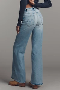MOTHER The Hustler Roller Sneak High-Rise Wide-Leg Jeans