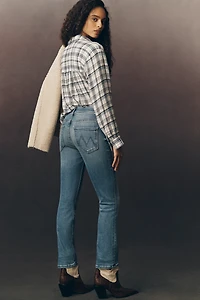 MOTHER The Insider Ankle High-Rise Bootcut Jeans