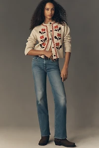 MOTHER The Kick It Mid-Rise Straight-Leg Jeans