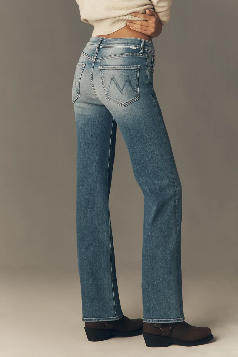 MOTHER The Kick It Mid-Rise Straight-Leg Jeans