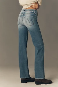 MOTHER The Kick It Mid-Rise Straight-Leg Jeans