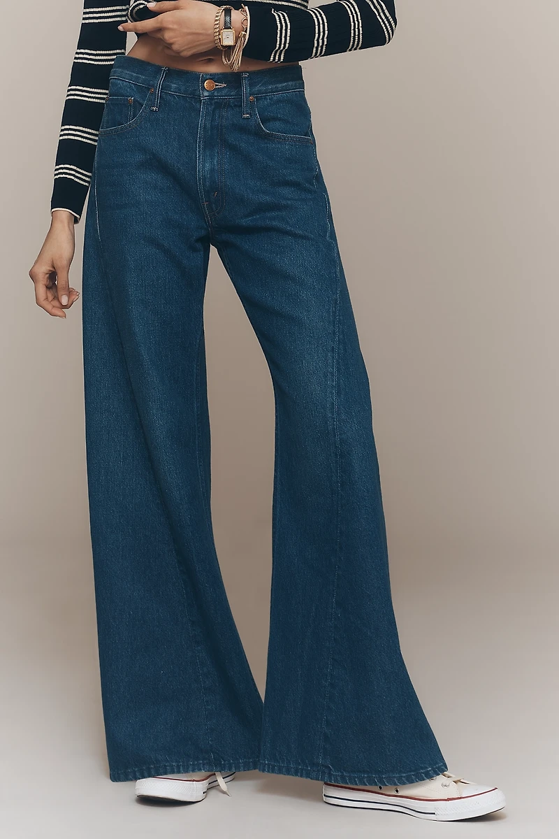 MOTHER Lemon Twist High-Rise Wide-Leg Jeans
