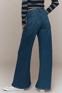 MOTHER Lemon Twist High-Rise Wide-Leg Jeans
