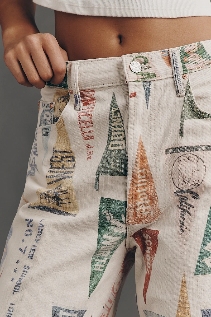 MOTHER Maven Sneak High-Rise Wide-Leg Jeans