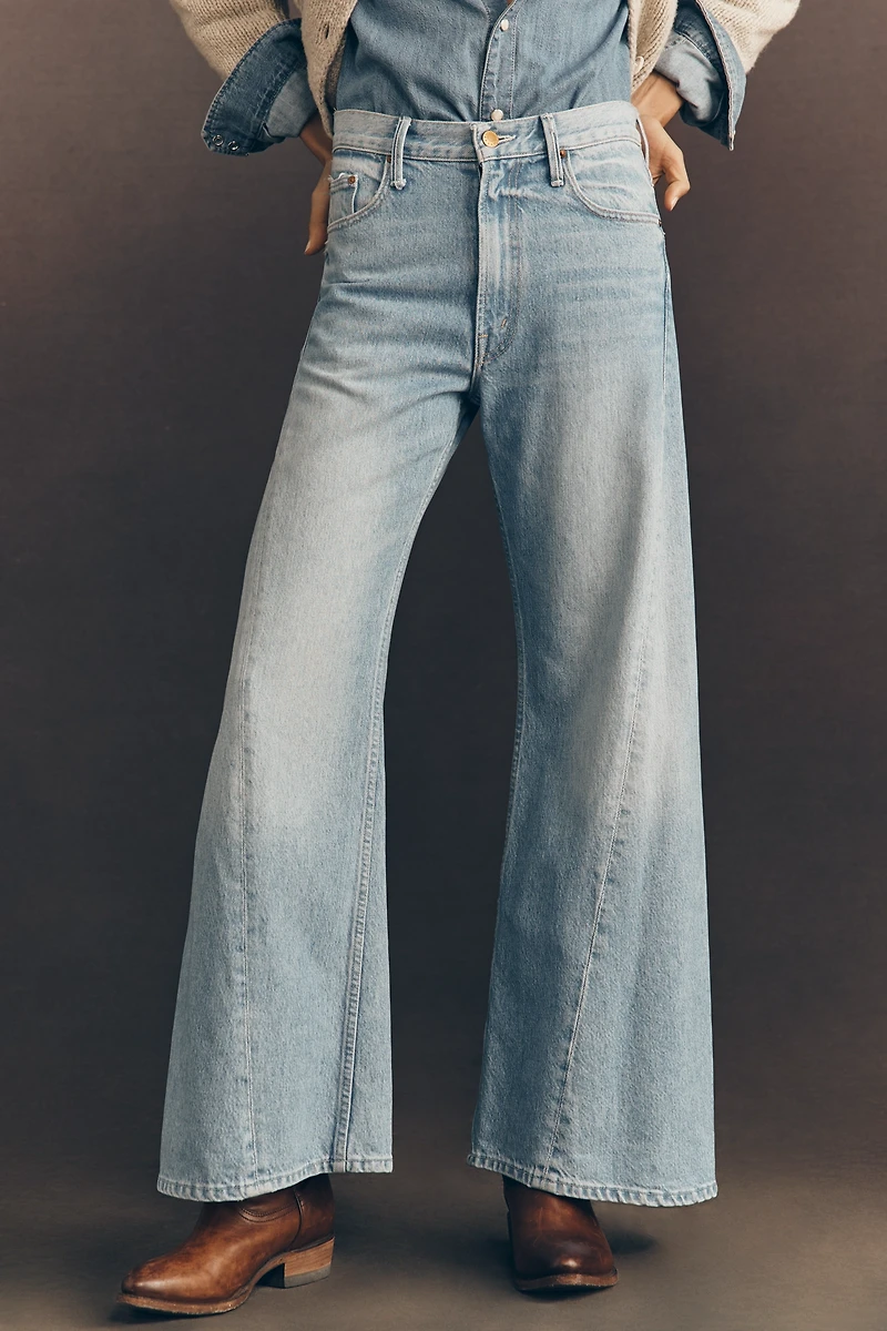 MOTHER Lemon Twist High-Rise Wide-Leg Jeans