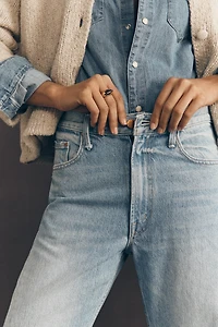 MOTHER Lemon Twist High-Rise Wide-Leg Jeans