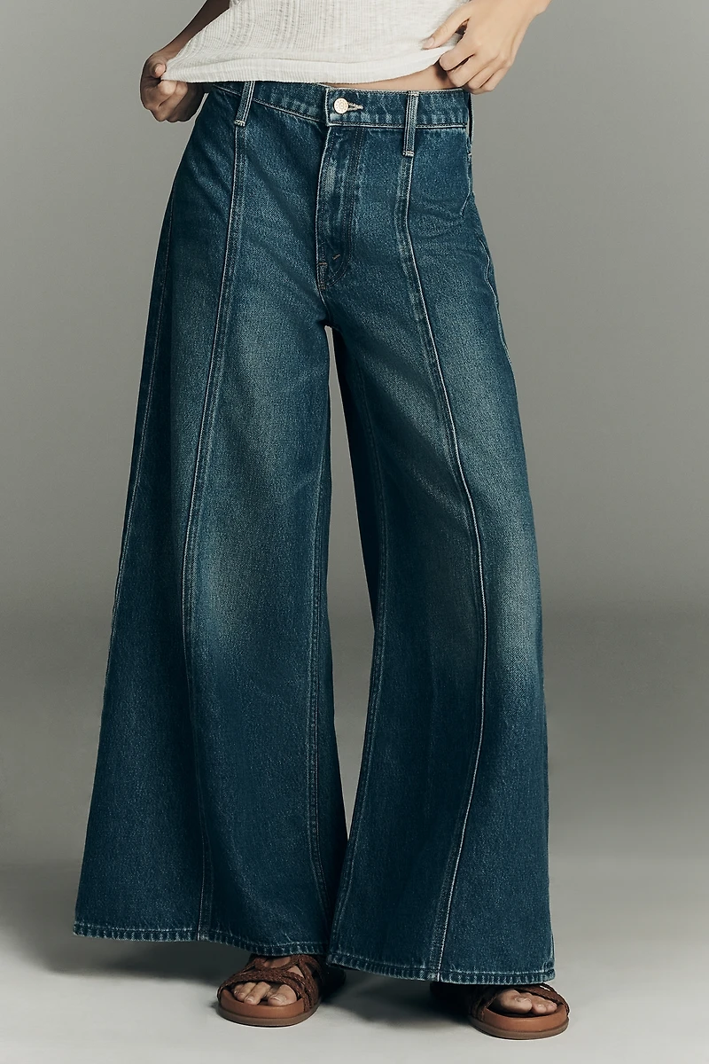 MOTHER Lunch Line Flood High-Rise Wide-Leg Jeans