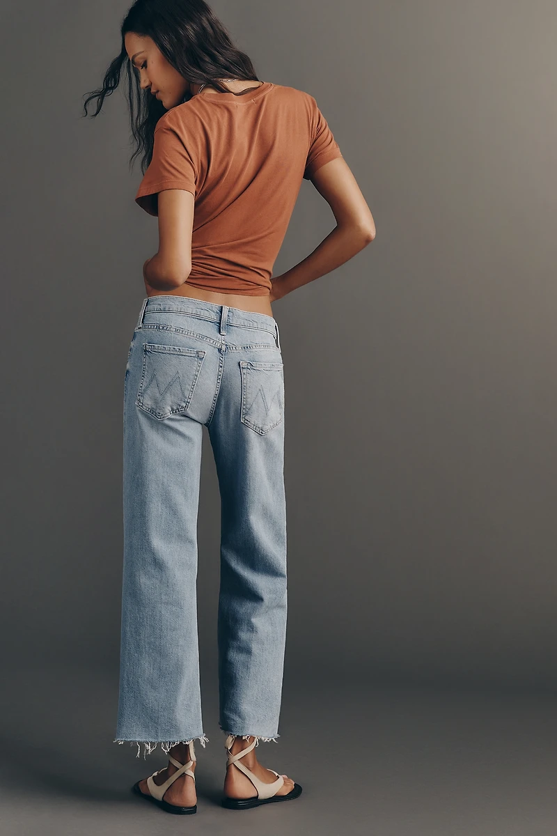 MOTHER The Rambler Zip Ankle Mid-Rise Straight Leg Jeans