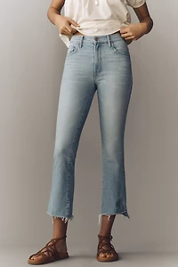 MOTHER Insider High-Rise Crop Straight Step Jeans