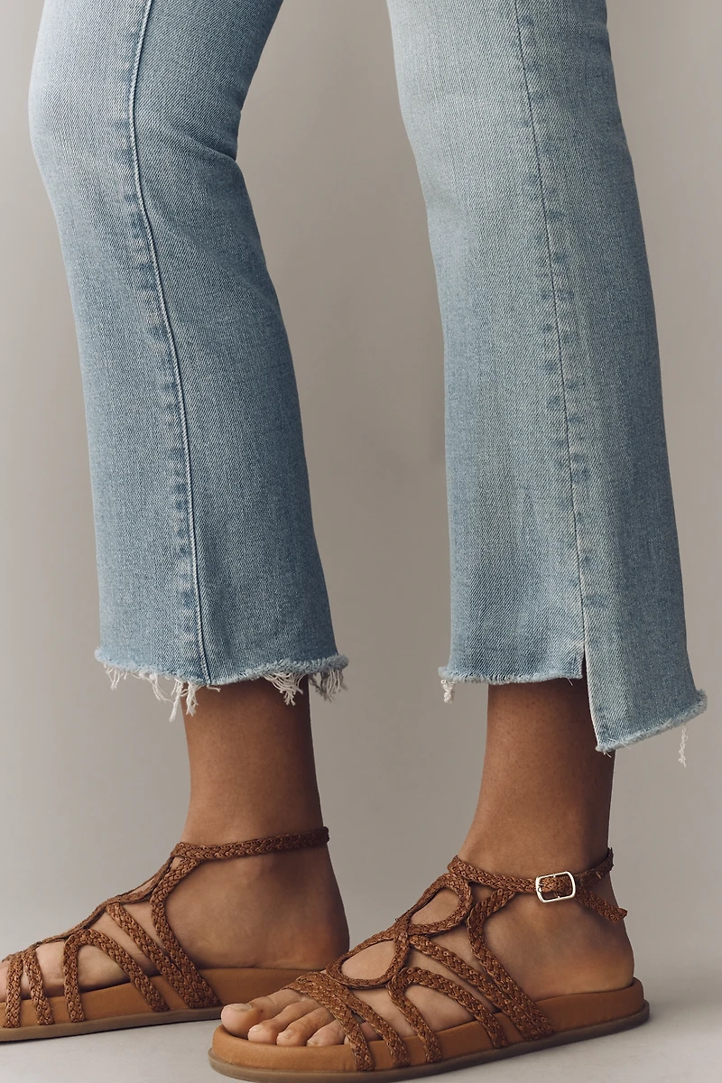 MOTHER Insider High-Rise Crop Straight Step Jeans