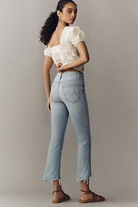 MOTHER Insider High-Rise Crop Straight Step Jeans