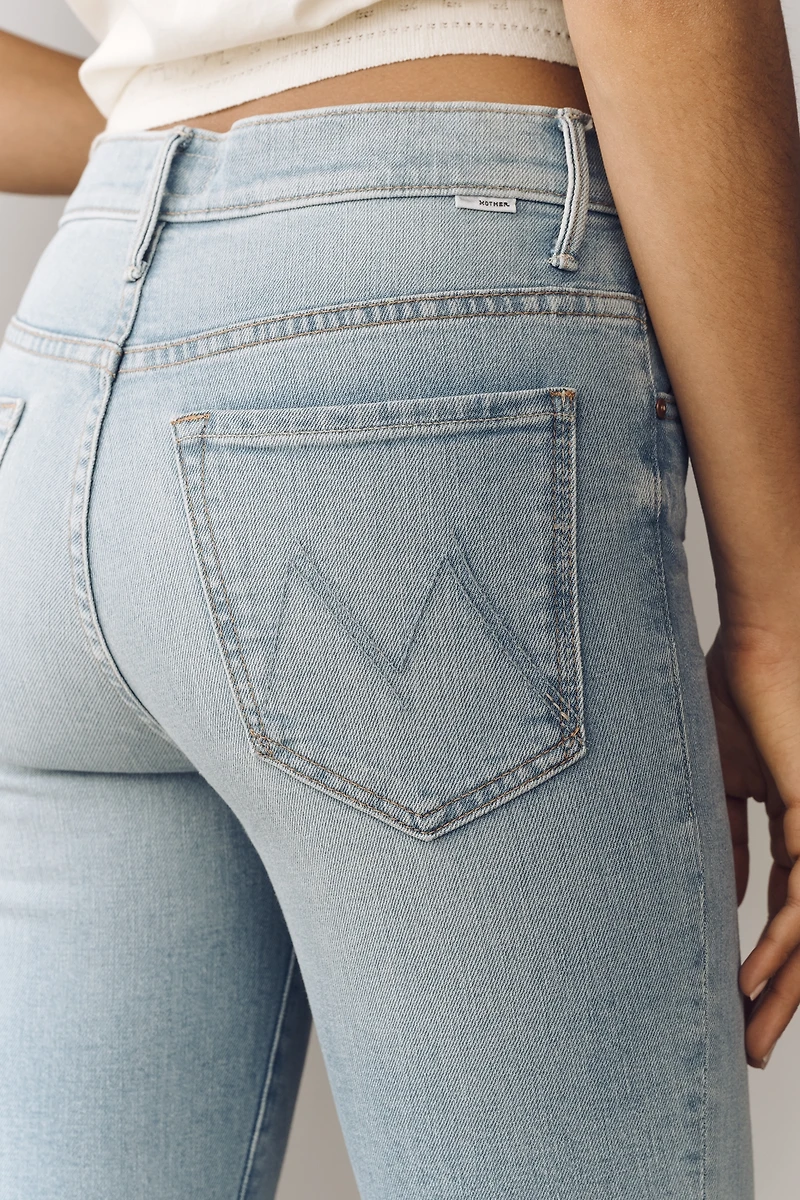 MOTHER Insider High-Rise Crop Straight Step Jeans