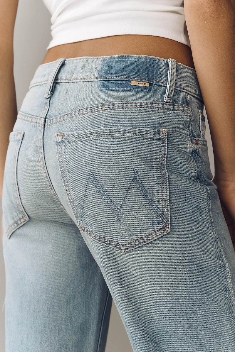 MOTHER Rambler Zip Ankle Mid-Rise Straight-Leg Jeans