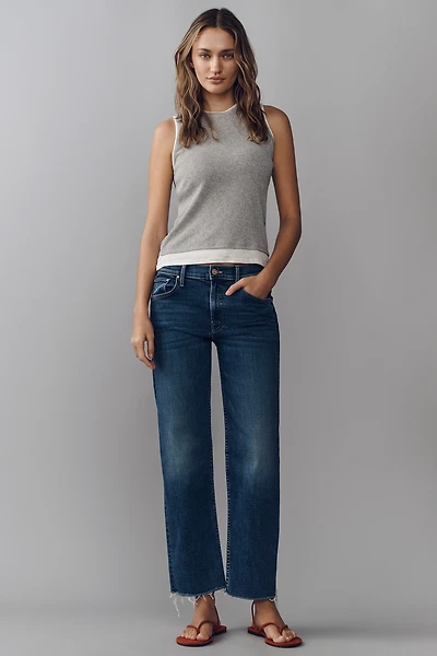 MOTHER Newbie Ankle High-Rise Straight-Leg Jeans