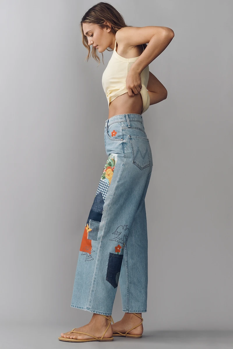 MOTHER Spinner Flood High-Rise Wide-Leg Jeans