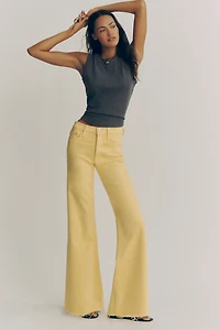 MOTHER Tomcat Roller Fray High-Rise Wide-Leg Jeans