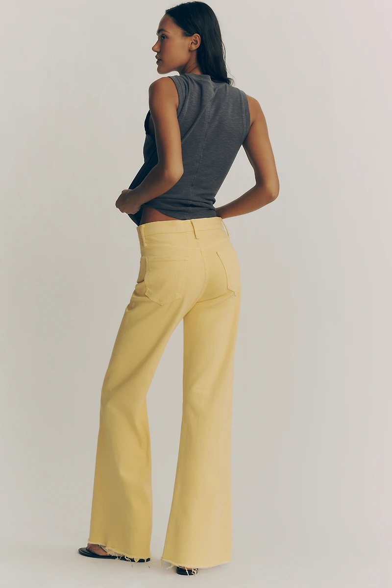 MOTHER Tomcat Roller Fray High-Rise Wide-Leg Jeans