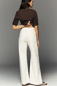 MOTHER Lemon Twist High-Rise Wide-Leg Jeans