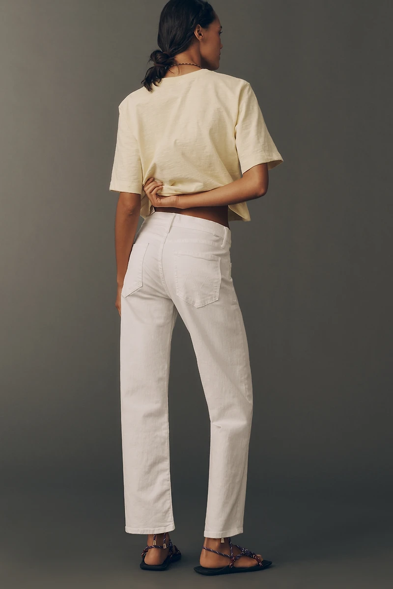 MOTHER Newbie Ankle Mid-Rise Relaxed Straight-Leg Jeans