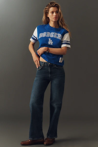 MOTHER Rambler Zip Ankle Mid-Rise Straight-Leg Jeans