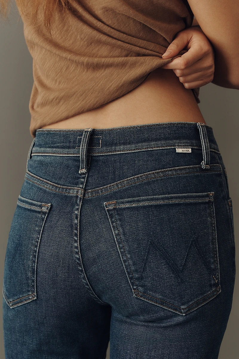 MOTHER Rambler Zip Ankle Mid-Rise Straight-Leg Jeans
