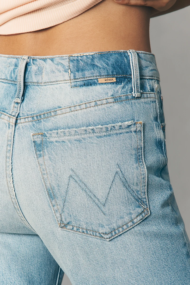 MOTHER Rambler Zip Flood Mid-Rise Straight Leg Jeans