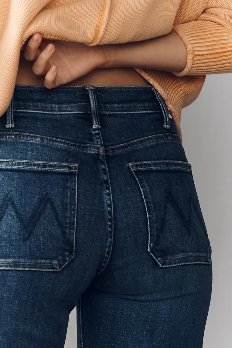 MOTHER The Hustler Petite Roller Sneak Jeans