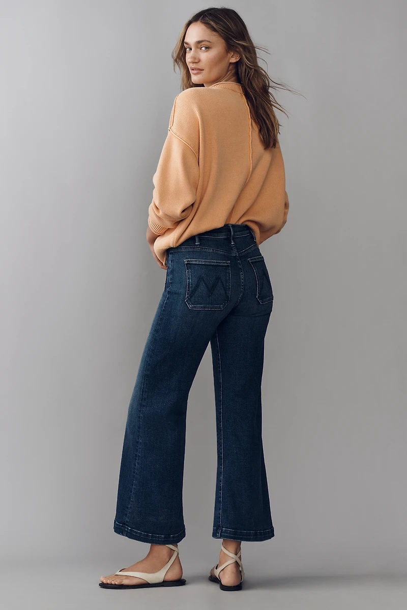 MOTHER The Hustler Petite Roller Sneak Jeans