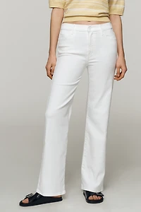 MOTHER Kick It Flood High-Rise Straight-Leg Jeans