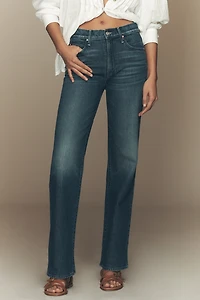 MOTHER Kick It High-Rise Straight-Leg Jeans