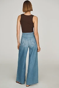 MOTHER Sugar Cone Sailor High-Rise Wide-Leg Jeans