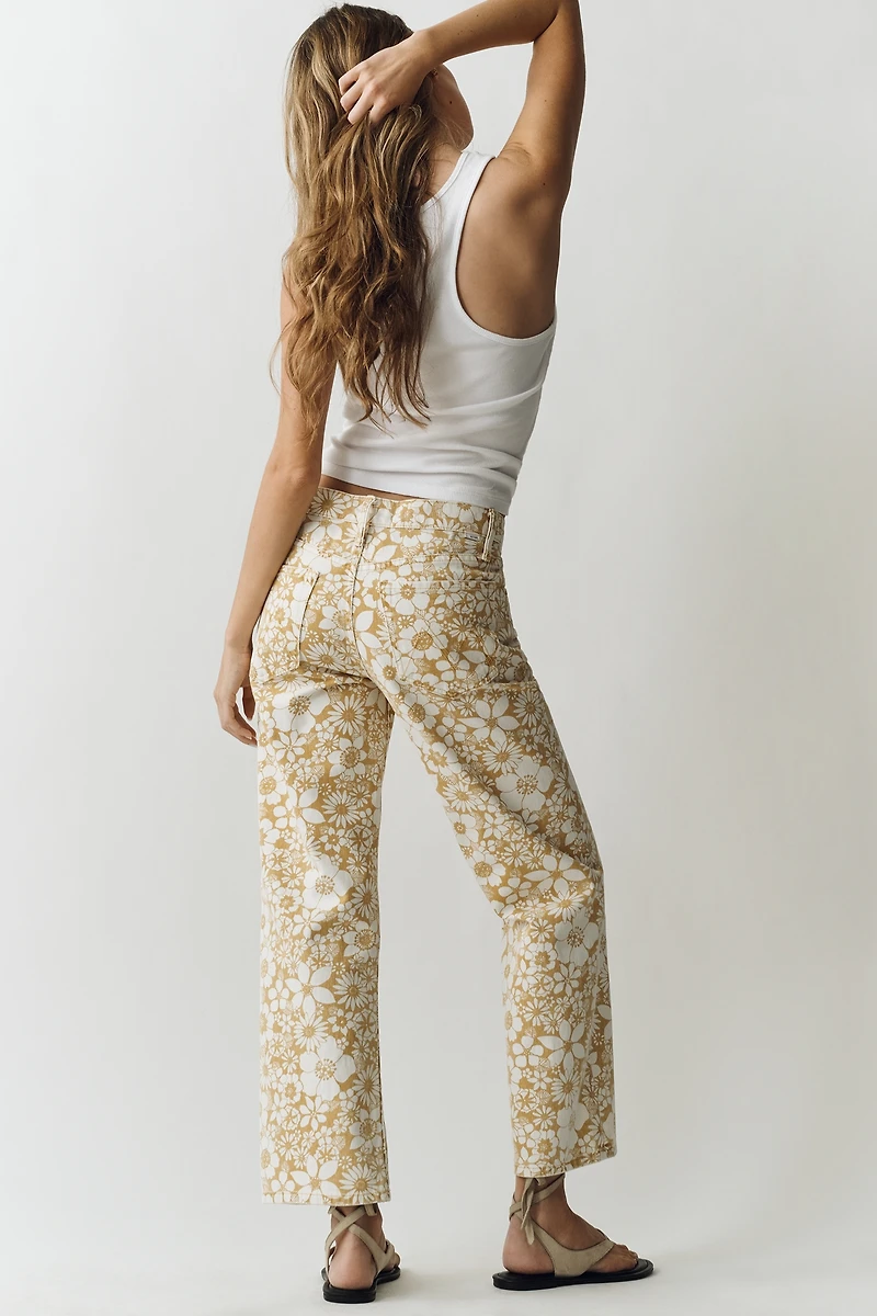 MOTHER Mid-Rise Rambler Zip Ankle Jeans
