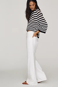MOTHER Lemon Twist Skimp High-Rise Flare Jeans