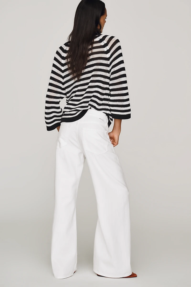MOTHER Lemon Twist Skimp High-Rise Flare Jeans