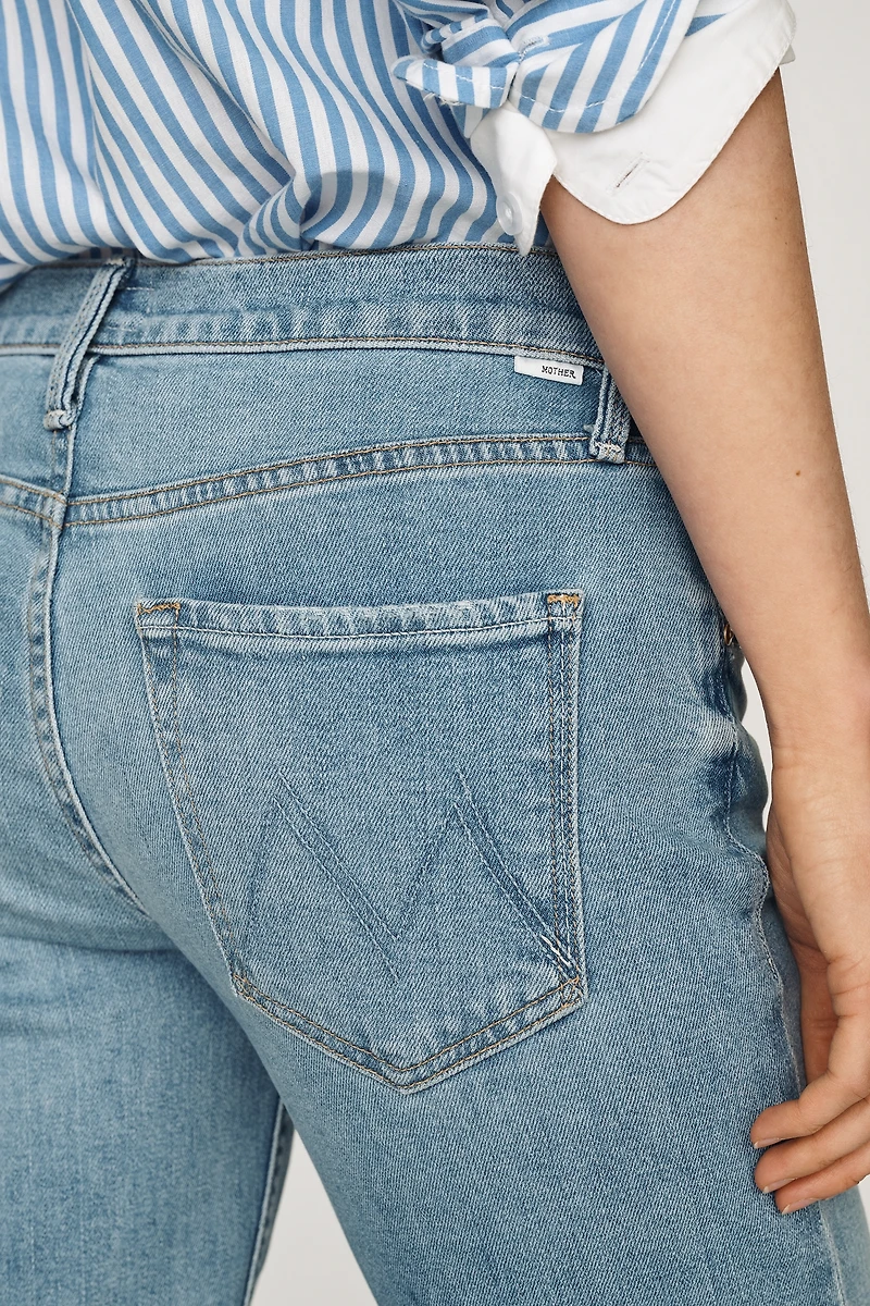 MOTHER The Bookie Sneak Mid-Rise Bootleg Jeans