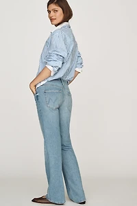 MOTHER The Bookie Sneak Mid-Rise Bootleg Jeans