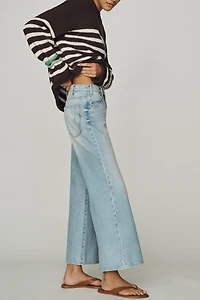 MOTHER Hustler Roller Ankle High-Rise Wide-Leg Jeans