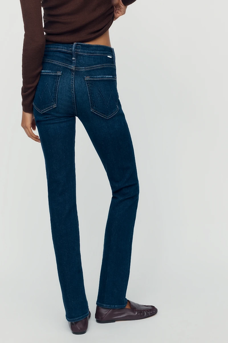 MOTHER The Rascal Skimp Mid-Rise Straight-Leg Jeans