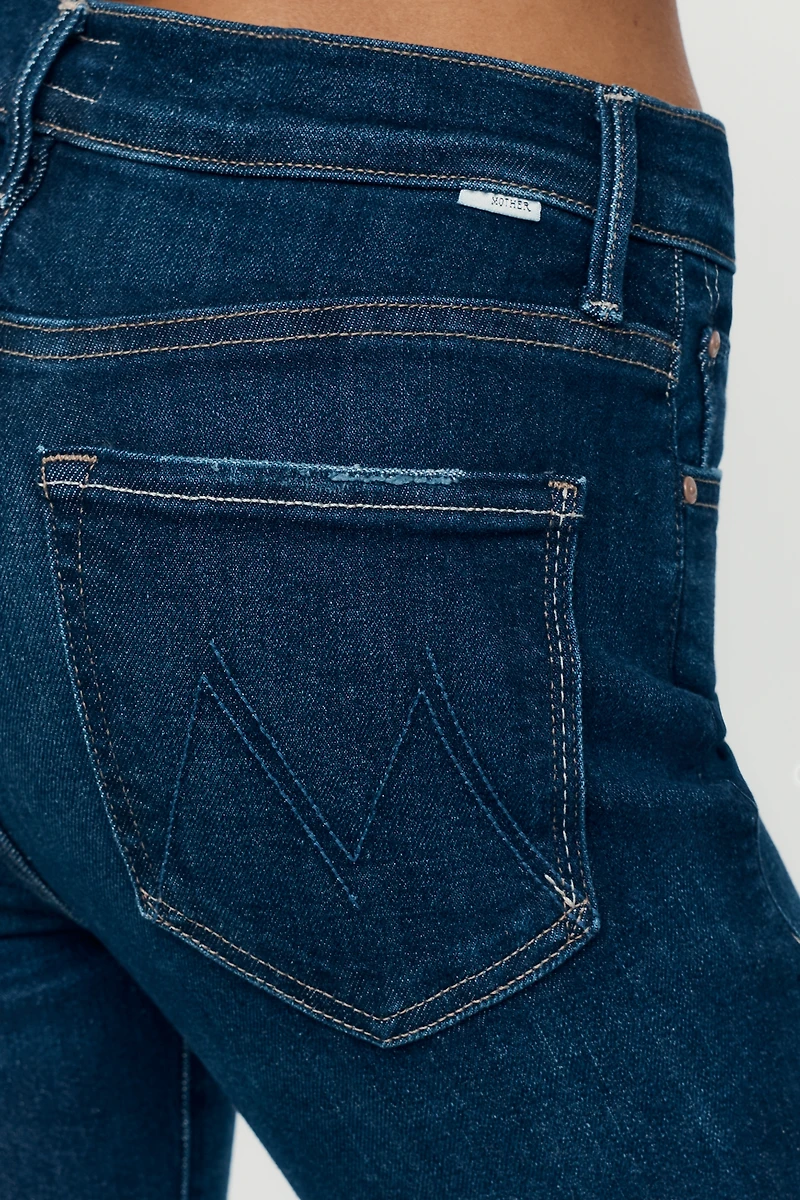MOTHER The Rascal Skimp Mid-Rise Straight-Leg Jeans