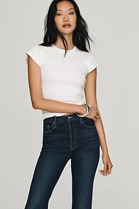 MOTHER Tripper Flood High-Rise Straight-Leg Jeans
