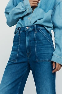 MOTHER Maven Sneak High-Rise Wide-Leg Jeans