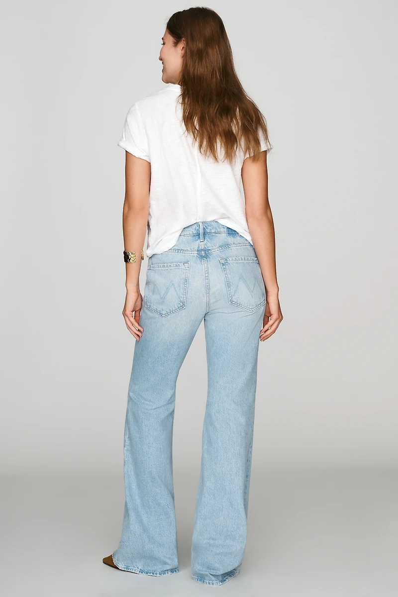 MOTHER Seamed Doozy Mid-Rise Flare Jeans