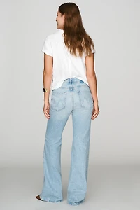 MOTHER Seamed Doozy Mid-Rise Flare Jeans