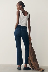 MOTHER Hustler High Rise Crop Flare Jeans