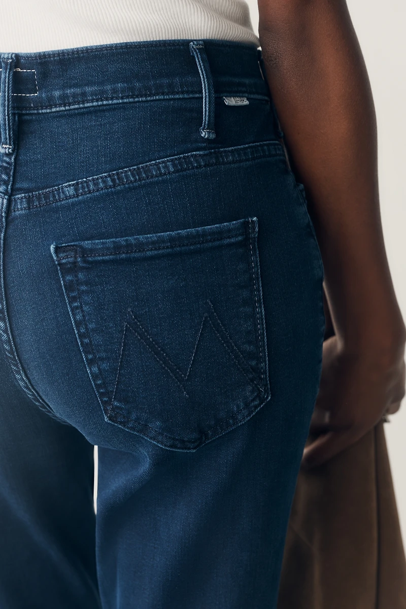 MOTHER Hustler High Rise Crop Flare Jeans