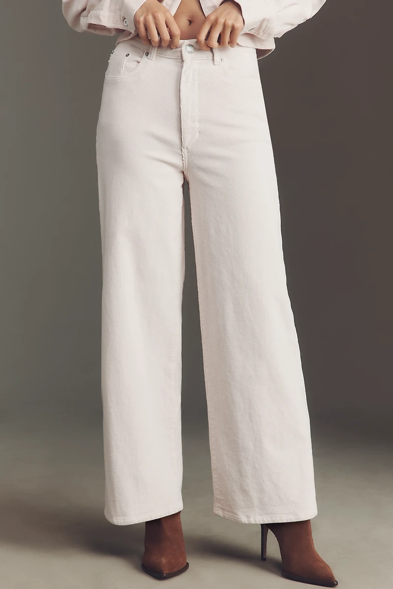 DL1961 Hepburn Corduroy High-Rise Wide-Leg Jeans