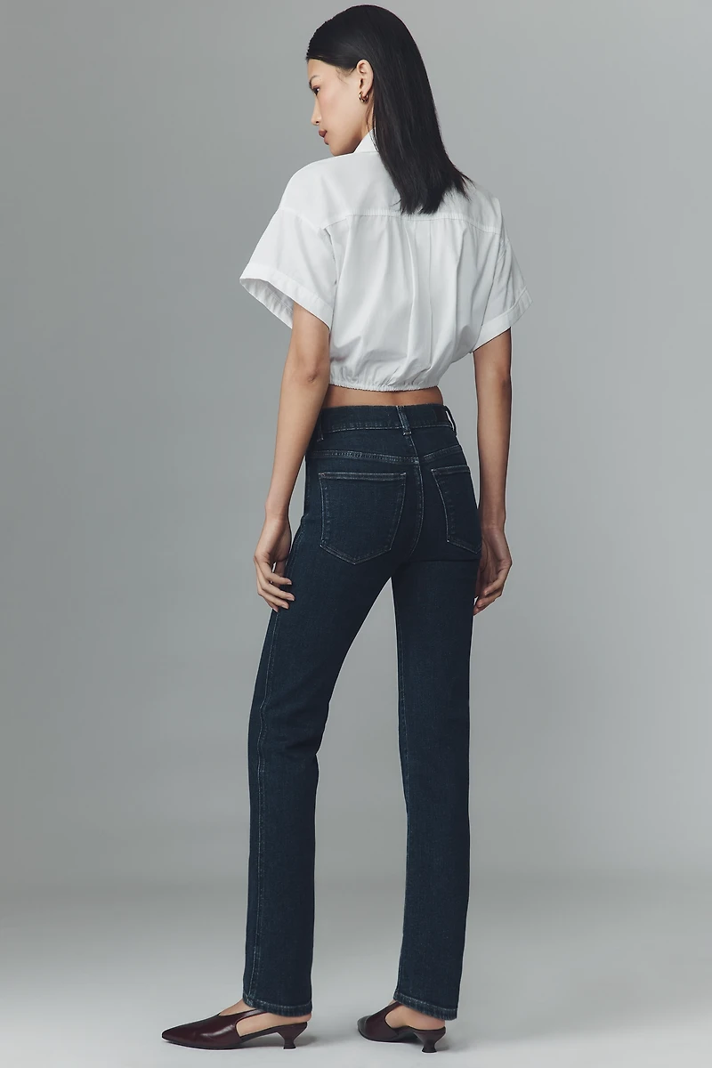 DL1961 Halle High-Rise Straight-Leg Jeans