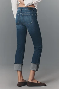 DL1961 Mara Mid-Rise Cuffed Straight-Leg Jeans